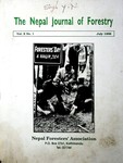 The Nepal Journal of Forestry Volume x 1998 Report on Bamboo Waving and Handicraft makig training