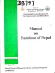 Manual on Bamboos of Nepal