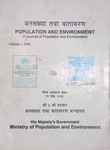 Journal of Population and  Environment Volume 1, 1998