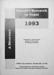 Forestry Research In Nepal : a Directory