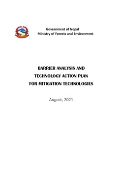 Barrier analysis and technology action plan for mitigation technologies