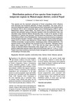 Distribution pattern of tree species from tropical to temperate regions in Makawanpur district, central Nepal