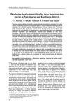 Developing local volume tables for three important tree species in Nawalparasi and Kapilvastu districts