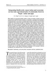 Integrating biodiversity conservation and ecosystem services into operational plan of community forest in Nepal : status and gaps