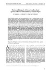 Status and impacts of invasive alien plant species in Parsa National Park, central Nepal