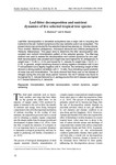 Leaf-litter decomposition and nutrient dynamics of five selected tropical tree species