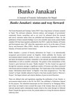 Banko Janakari: status and way forward
