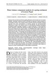 Water balance component analysis of a spring catchment of western Nepal